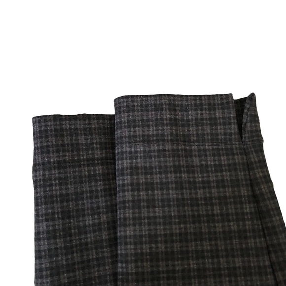Ellen Tracy Plaid Brown Slim trousers - Picture 2 of 5